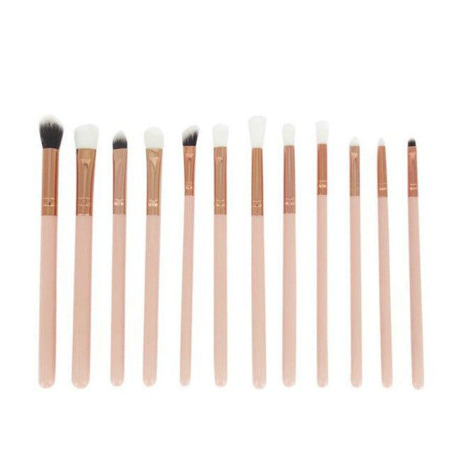 12 piece eye makeup brush set